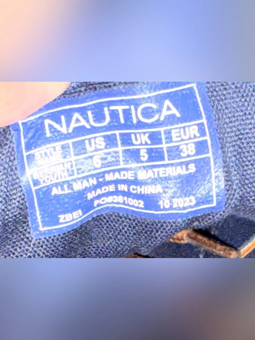Nautica Men's PU Brown Leather Boat Sneakers with White Sole